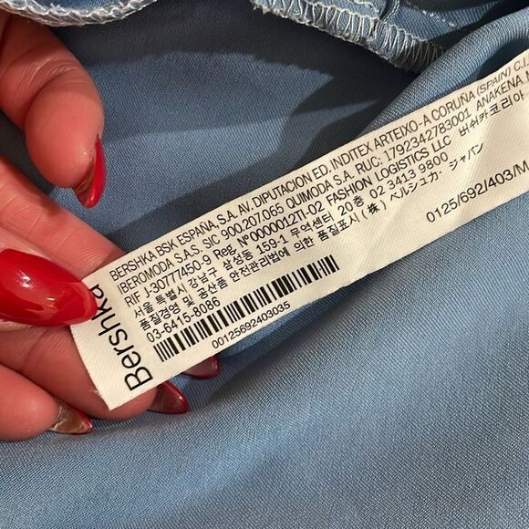 Bershka blue satin joggers | size M - Picture 8 of 8